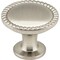 Elements 1-1/4" Diameter Satin Nickel Round Rope Detailed Lindos Cabinet Knob Z115SN - alternate 1